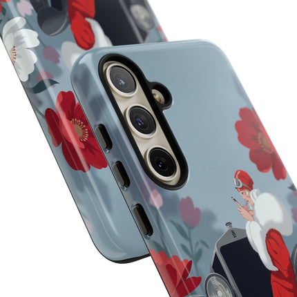 🚗🌺 The Lady Of The Grand Touring Car Phone Case – Art Deco Motoring Elegance