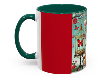 Reading in a Painted Garden Colorful Mugs (11oz, 15oz)