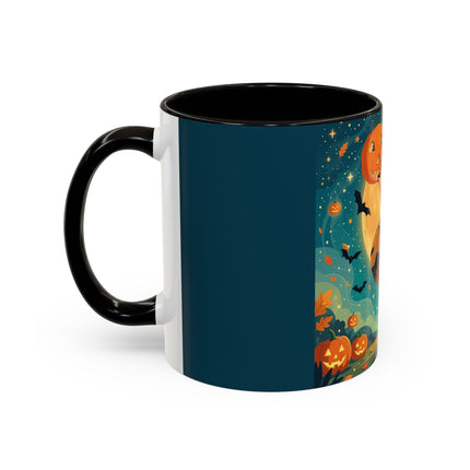 🦇🎃 The Witch Of Batwing Pumpkin Hollow Colorful Mug – Moonlit Halloween Charm