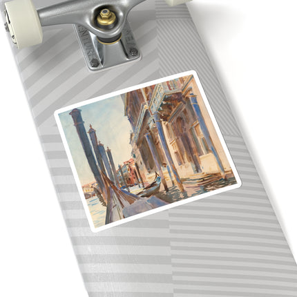 Gondola Moorings on the Grand Canal by John Singer Sargent Kiss-Cut Stickers (4 Sizes)