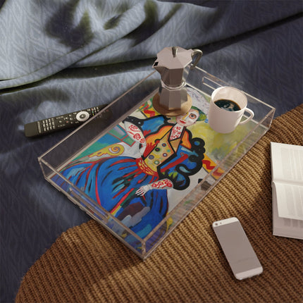 A Mulher by Amadeo de Souza-Carosa Acrylic Serving Tray