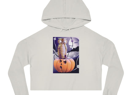 The Startled Pumpkin Women’s Cropped Hooded Sweatshirt