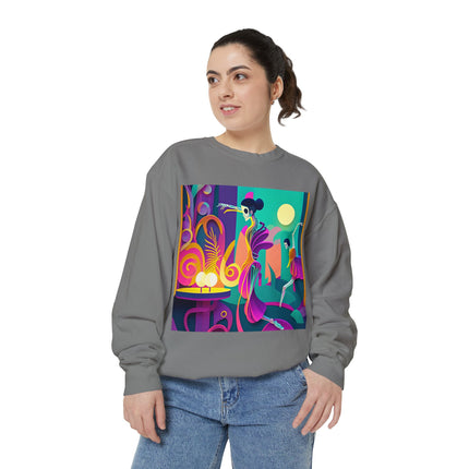 Dance of the Skeleton Ballerinas Unisex Garment-Dyed Sweatshirt