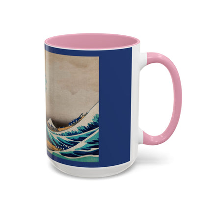 The Great Wave off Kanagawa by Katsushika Hokusai Colorful Mugs (11oz, 15oz)