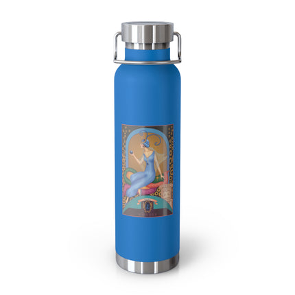 September & Sapphire (from the Gem Series) by Sofia Chiostri Copper Vacuum Insulated Bottle, 22oz