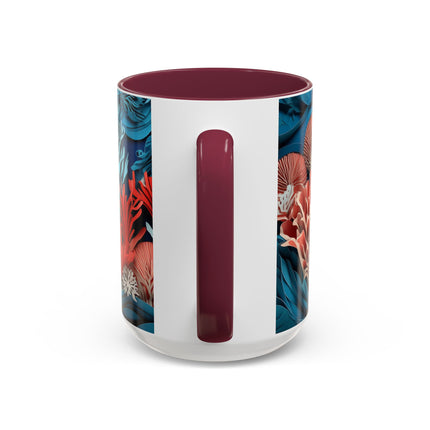 Enchanting Underwater Scene Colorful Mugs (11oz, 15oz)