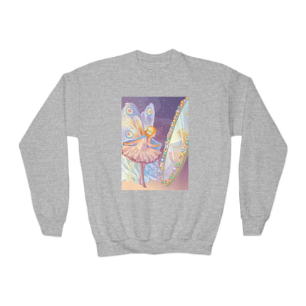 Reflections of Enchantment Youth Crewneck Sweatshirt – Fairy Magic & Elegant Wonder