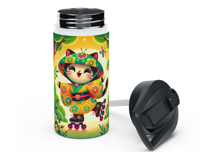 Firefly Dance on Wheels Stainless Steel Water Bottle, Standard Lid