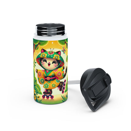 Firefly Dance on Wheels Stainless Steel Water Bottle, Standard Lid