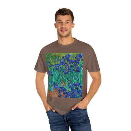 Irises by Van Gogh Unisex Garment-Dyed T-shirt