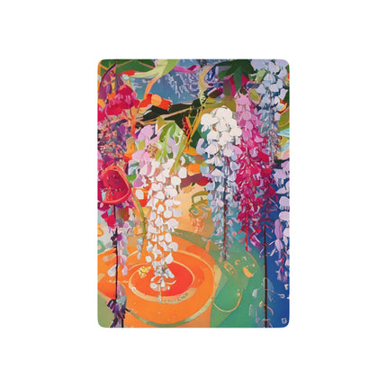 Golden Wisteria Elegance Playing Cards