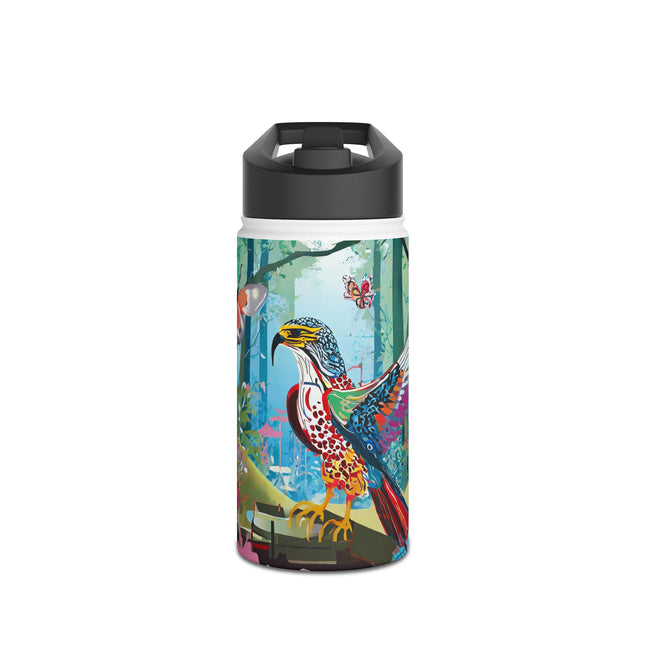 A Colorful Raptor Stainless Steel Water Bottle