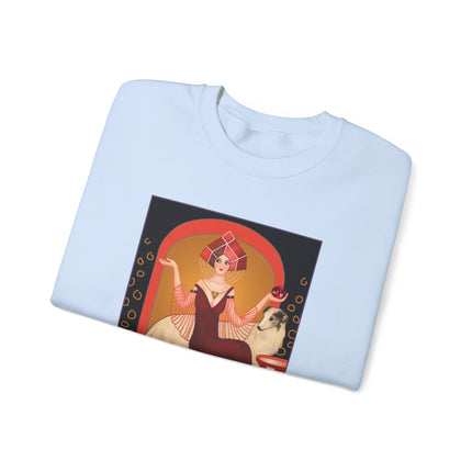 January & Garnet (from the Gem Series) by Sofia Chiostri Heavy Blend™ Crewneck Sweatshirt