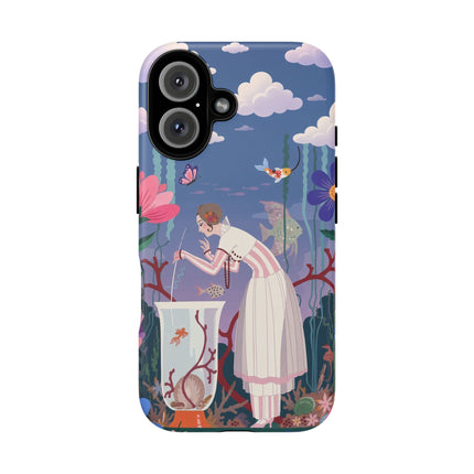 🐠🌸 The Enchanted Aquarium Garden Phone Case – Art Deco Underwater Fantasy