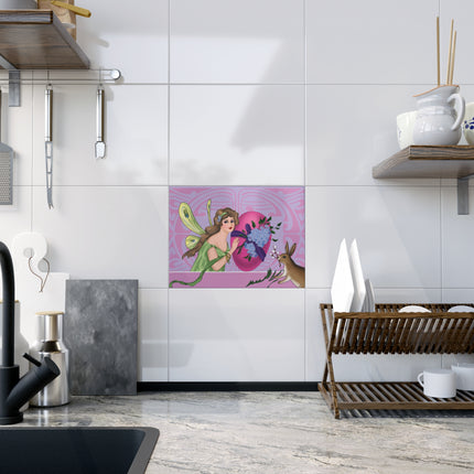 The Fairy’s Blossom Ceramic Tile