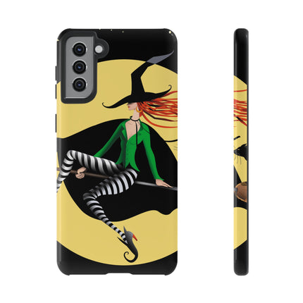 A Witch’s Moonlit Flight Phone Cases