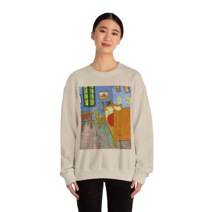 The Bedroom by Vincent van Gogh Heavy Blend™ Crewneck Sweatshirt