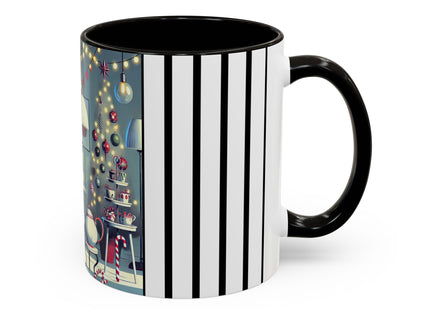 Whimsical Christmas Tea Party Colorful Mugs (11oz, 15oz)