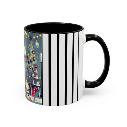Whimsical Christmas Tea Party Colorful Mugs (11oz, 15oz)