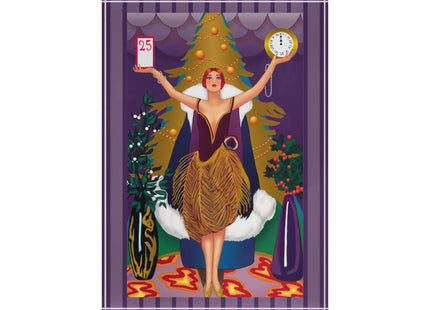 Countdown to Christmas Elegance Scented Acrylic Art Block