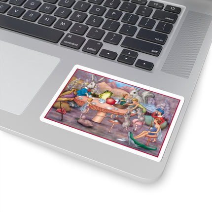 A Fairy's Whimsical Tea Party Kiss-Cut Stickers (4 Sizes)
