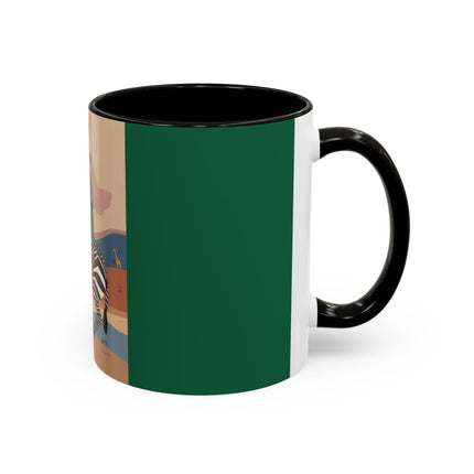Zebra Rider Colorful Mugs – Safari Chic & Art Deco Adventure