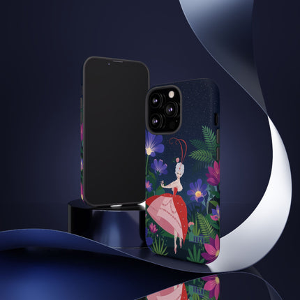 🌺✨ The Lady Of The Starlit Enchanted Garden Phone Case – Art Deco Floral Fantasy