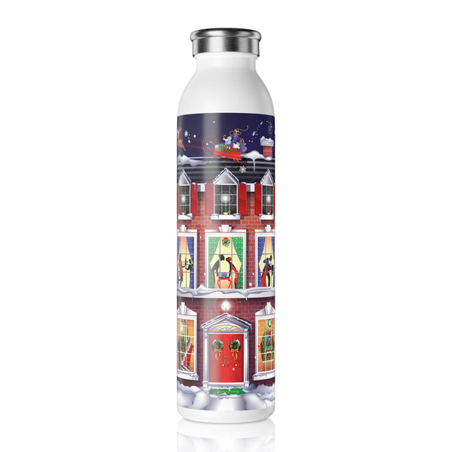 A Christmas Eve Celebration Slim Water Bottle