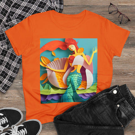 Charming Mermaid Women's Midweight Cotton Tee