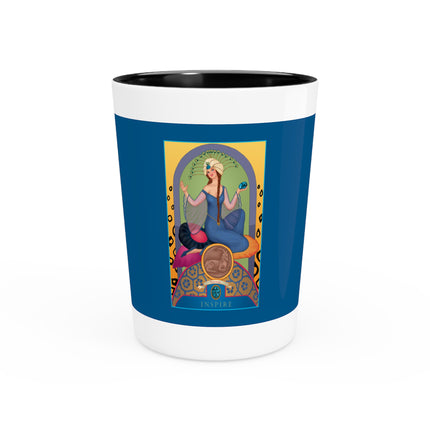 December & Tanzanite (from the Gem Series) by Sofia Chiostri Ceramic Shot Glass