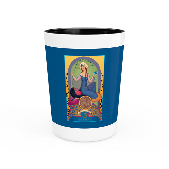 December & Tanzanite (from the Gem Series) by Sofia Chiostri Ceramic Shot Glass