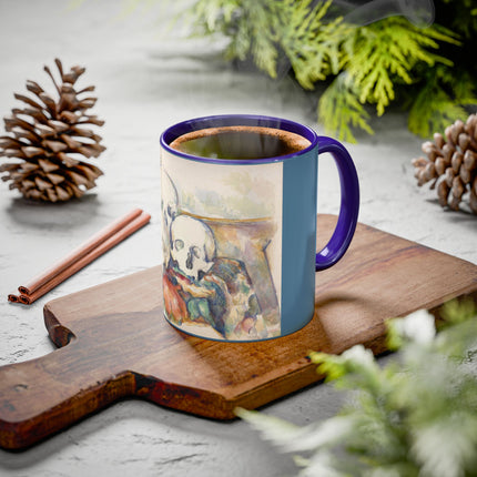 The Three Skulls by Paul Cézanne Colorful Mugs (11oz, 15oz)