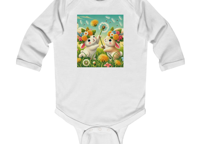Springtime Bunny Friends Infant Long Sleeve Bodysuit