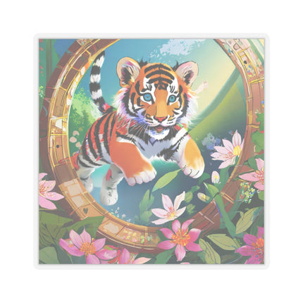 Majestic Tiger Cub Kiss-Cut Stickers (4 Sizes)