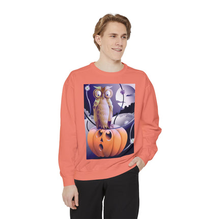 The Startled Pumpkin Unisex Garment-Dyed Sweatshirt