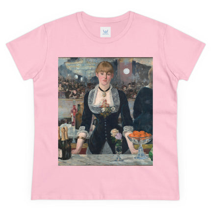 A Bar at the Folies-Bergère by Edouard Manet Women's Midweight Cotton Tee
