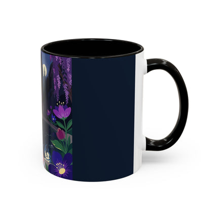 The Moonlit Garden Serenade Colorful Mugs – Art Deco Musical Elegance