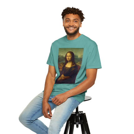 Mona Lisa by Leonardo da Vinci Unisex Garment-Dyed T-shirt