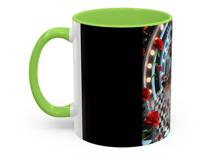 Halloween Witch Through the Mirror Colorful Mugs (11oz, 15oz)