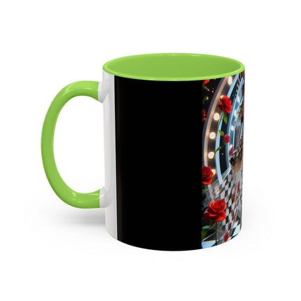 Halloween Witch Through the Mirror Colorful Mugs (11oz, 15oz)