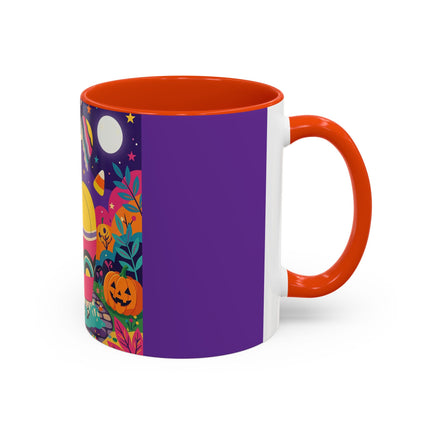🌙🎃 The Lady Of Moonbeam Hollow Colorful Mug – Whimsical Halloween Charm