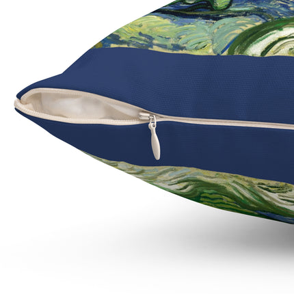 Olive Trees by Vincent Van Gogh Spun Polyester Square Pillow