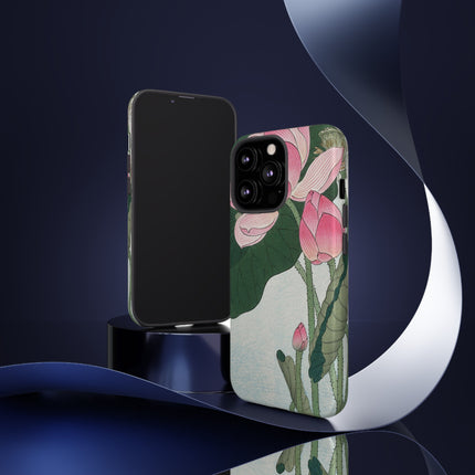 Blooming Lotus Flowers by Ohara Koson Phone Cases