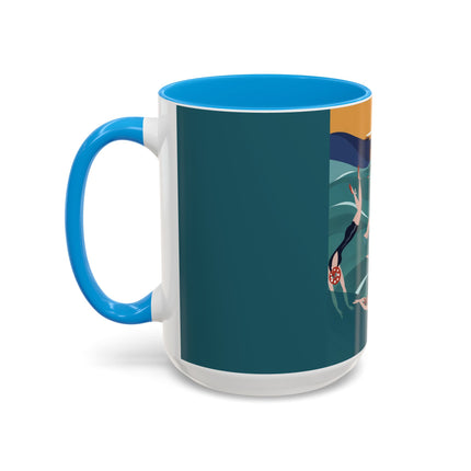 Summer Splash Colorful Mugs – Retro Beach Joy & Carefree Summer Vibes