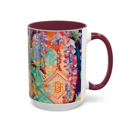 Golden Wisteria Symphony Colorful Mugs (11oz, 15oz)