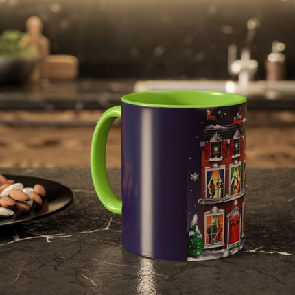A Christmas Eve Celebration Colorful Mugs (11oz, 15oz)