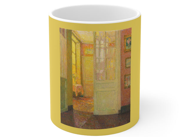 Interior, Window Light by Henri Le Sidaner Ceramic Mug 11oz