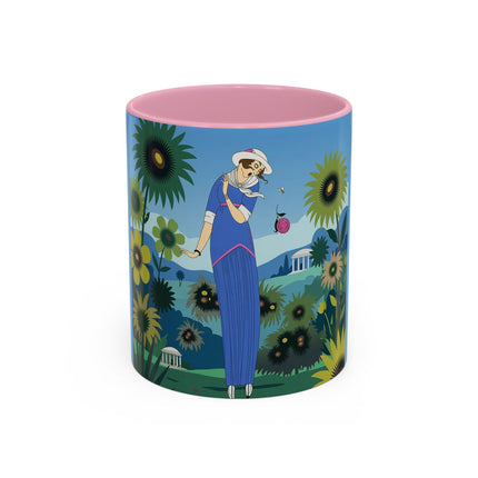 The Secret Language Of Flowers Colorful Mugs – Art Deco Botanical Elegance