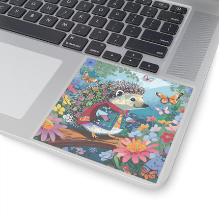 Cute Hedgehog Kiss-Cut Stickers (4 Sizes)