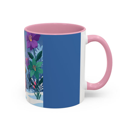 🌹❄️ The Holly Rose Of Winter Colorful Mug – Art Deco Christmas Garden